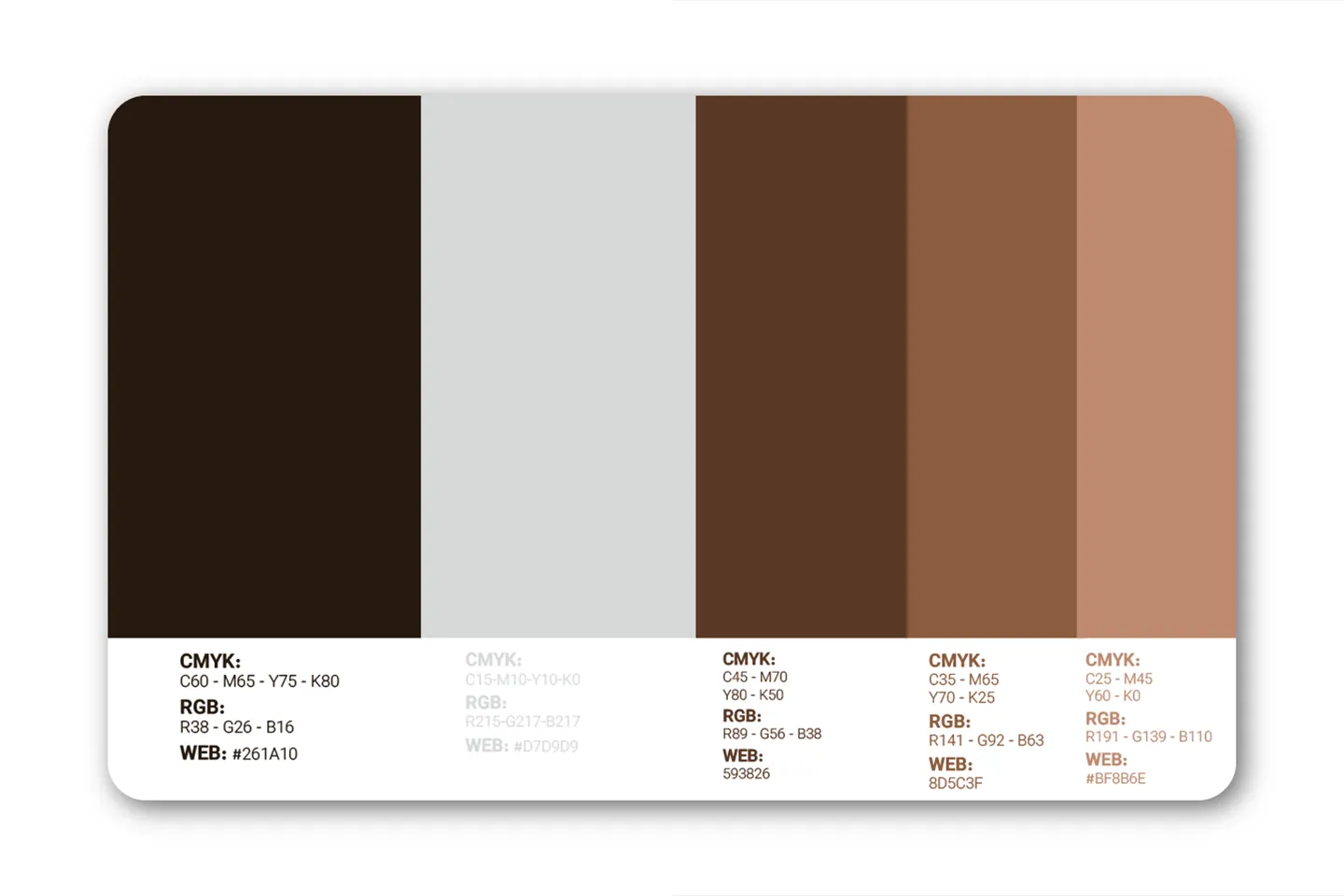 Full Moon Coffee Color Palette