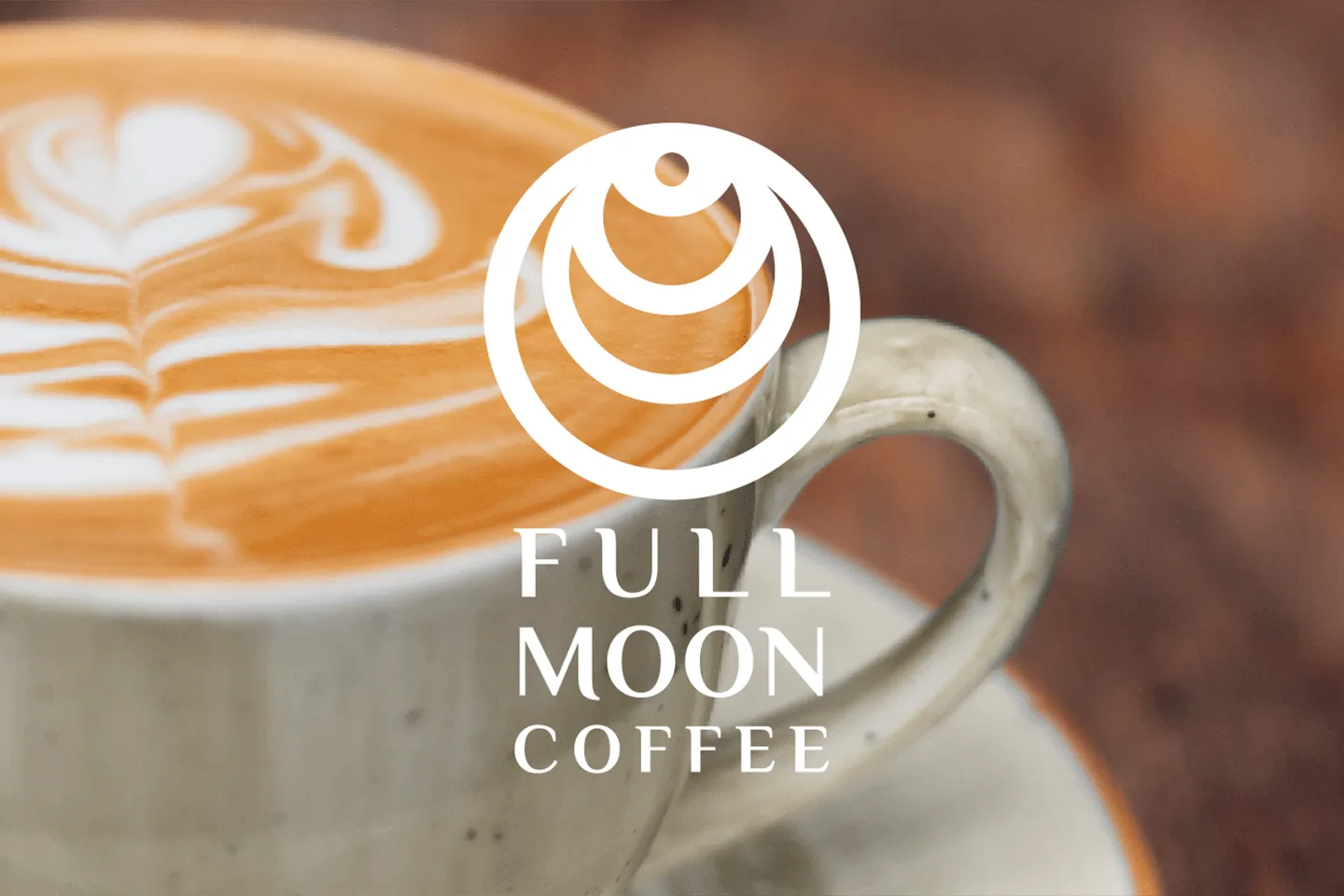 Full Moon Coffee Logo Background