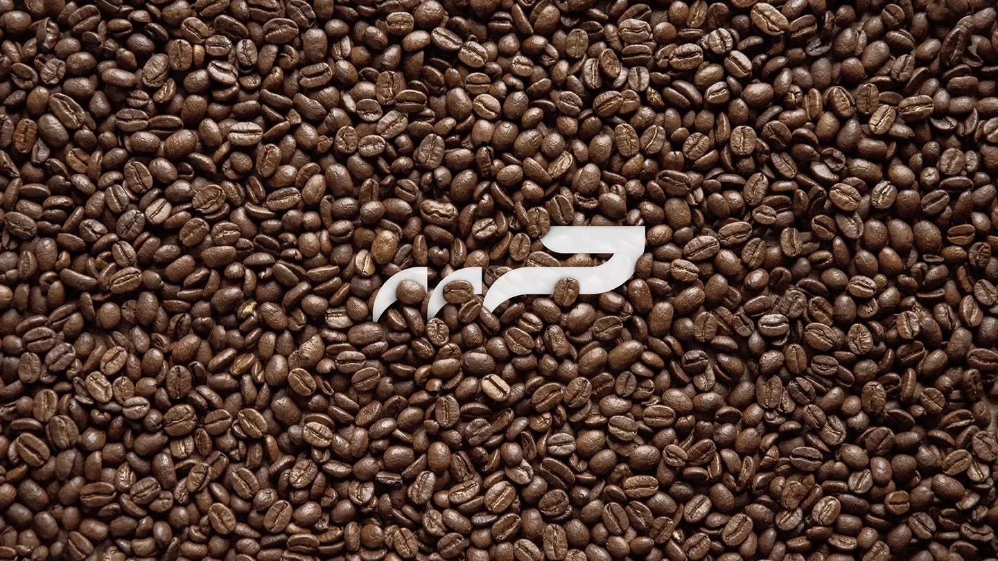 Hesscafe Logo in Coffee