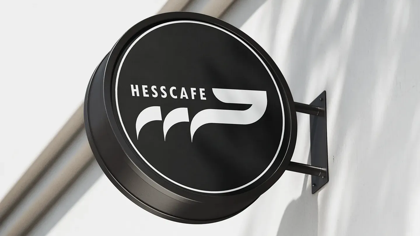 Hesscafe Sign Board